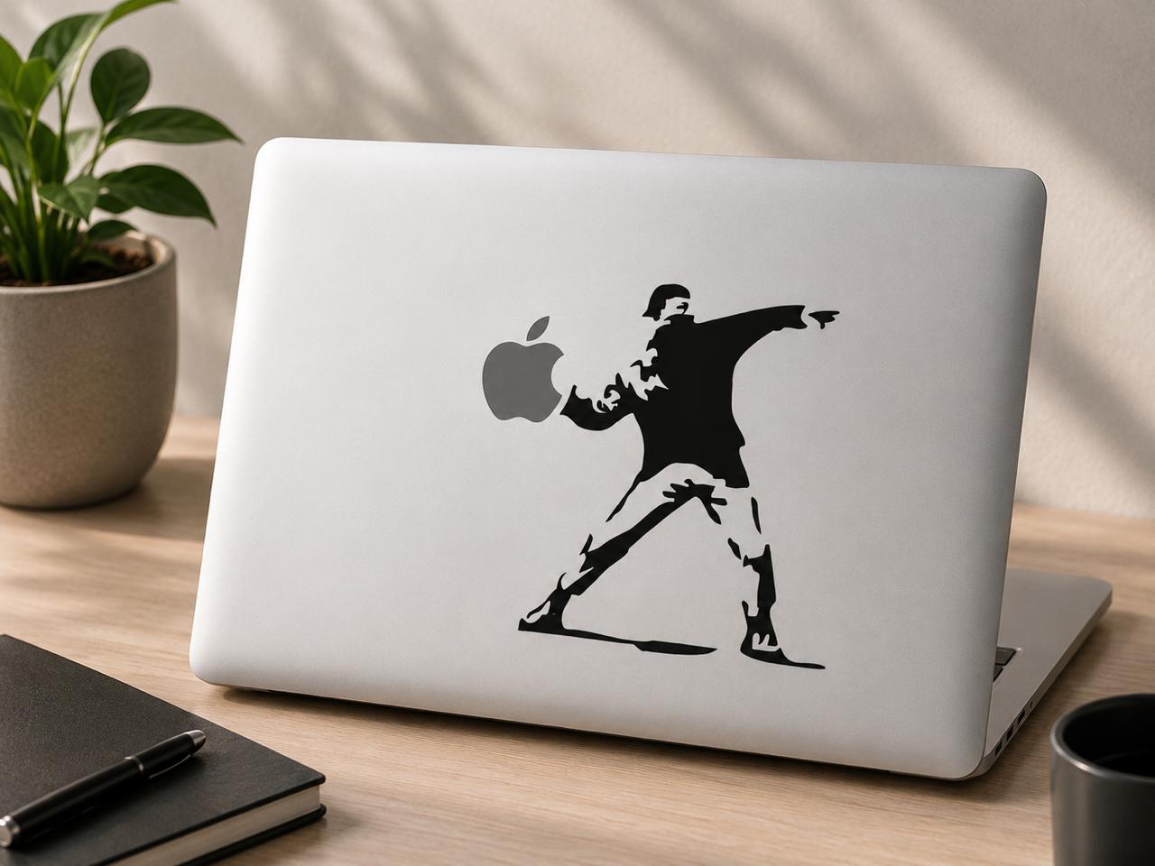 Banksy Style Sticker